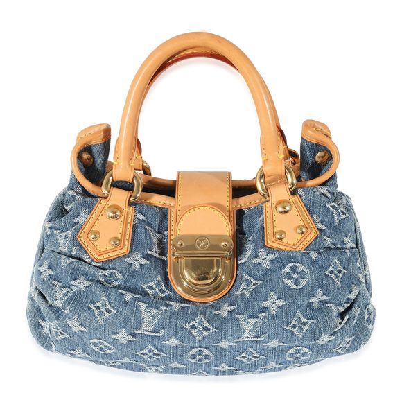 Louis Vuitton Blue Monogram Denim Pleaty Bag - Picture 1 of 5